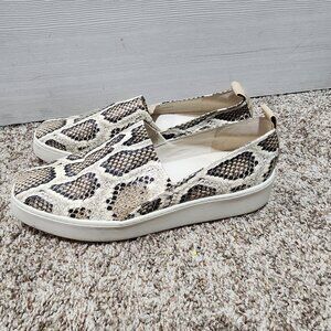 Vince Saxon snakeskin-embossed sneakers